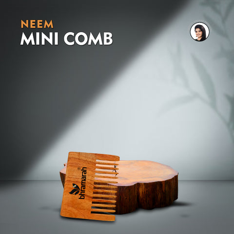 Neem wood mini comb