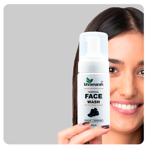 Charcoal face wash (for oil and pimple control)