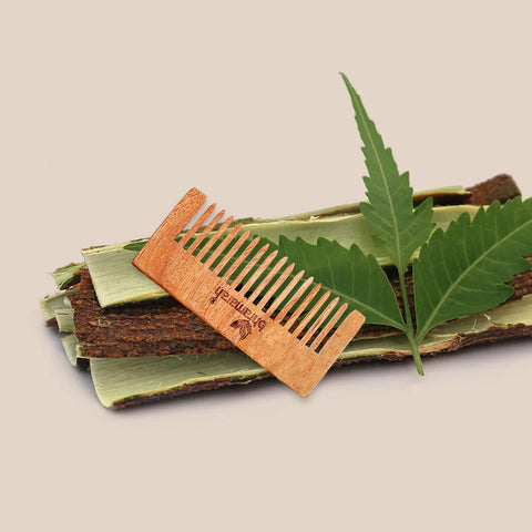 Neem wood mini comb