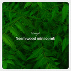Neem wood mini comb