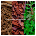 NATURAL ANTI AGING COMBO-#03 (Aswagandha, Tulsi, Sandal Wood Powders)