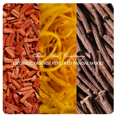 NATURAL SKIN BRIGHTENING COMBO-#02 (Licorice, Orange Peel, Red Sandal wood Powders)