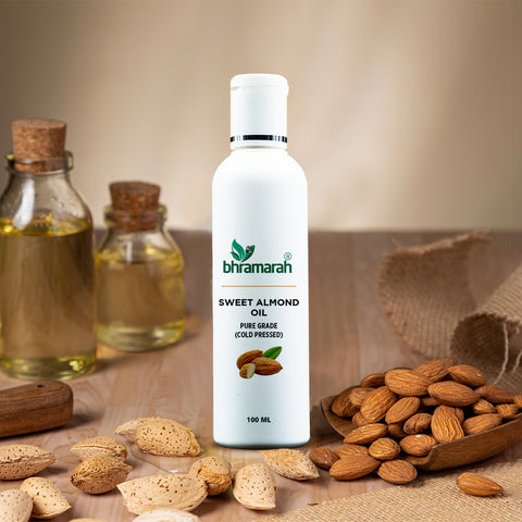 SWEET ALMOND OIL - PURE GRADE (COLD PRESSED)-100 ML